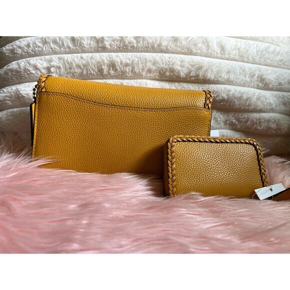 NWT Coach Tabby with Matching Wallet in Buttercup Yellow Whipstitch - Picture 2 of 13
